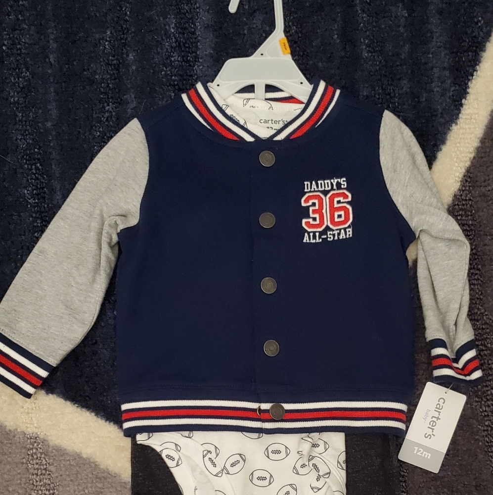 Carter's brand "Daddy's All Star" 🌟 outfit! 12m